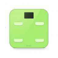 XF Scales Body Fat Scale - Home Dormitory Small Smart Body Weight Scale Weight Loss Scale Bluetooth Precision Electronic Scale Bathroom Accessorie (Color : Green)