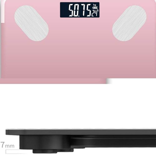 XF Scales Body Fat Scale - Smart Bluetooth Charging Model Precision Small Electronic Scale Sports Weight Loss Scale Adult Male and Female Fat Scale Bathroom Accessorie (Color : Chi