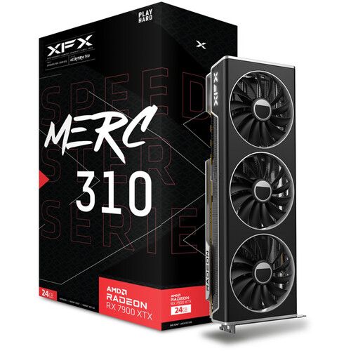  XFX Radeon RX 7900 XTX SPEEDSTER MERC310 BLACK Gaming Graphics Card