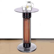 XFY Electric Infrared Space Vertical Heater Indoor/Outdoor, 2 Modes,overheat & Tip-Over Protection, with Glass Table Top, for Bedroom Home Office Use