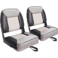 Deluxe Low/High Back Boat Seat, Fold-Down Fishing Boat Seat