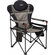 XGEAR Oversized Camping Chairs High Back Lawn Chair Camp Chair with Detachable Hard Armrest, Support to 400 lbs