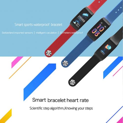  XHBYG Smart Bracelet Smart Wristband Fitness Silicone Bracelet Blood Pressure Oxygen Heart Rate Monitor Tracker Stopwatch