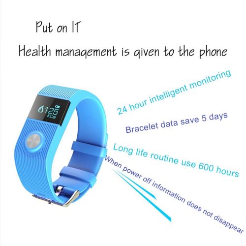  XHBYG Smart Bracelet Waterproof Smart Wristband Touch Screen Sports Fitness Tracker Heart Rate Sleep Monitor SMS Reminder Smart Band Bracelet