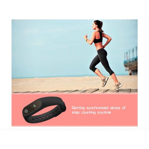  XHBYG Smart Bracelet Smart Bracelet Watch Heart Rate Monitor Bluetooth Healthy Fitness Tracker Smart Wristband Bracelet for Android iOS