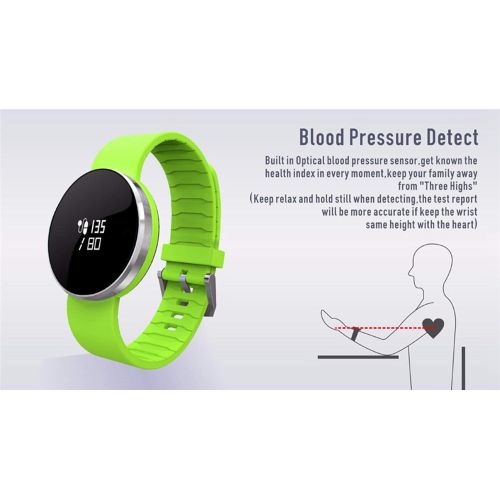  XHBYG Smart Bracelet Smart Band Blood Pressure Monitor Heart Rate Pedometer Wristband Health Fitness Bracelet Activity Tracker Waterproof