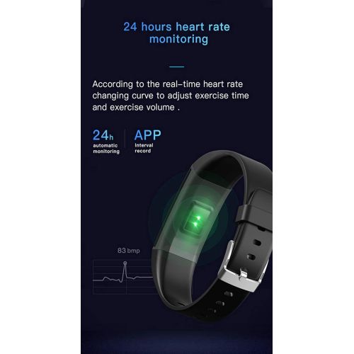  XHBYG Smart Bracelet Smart Wristband Heart Rate Blood Oxygen Sleep Monitor Fitness Tracker Smart Band Color Display Sport Smart Bracelet Ladies