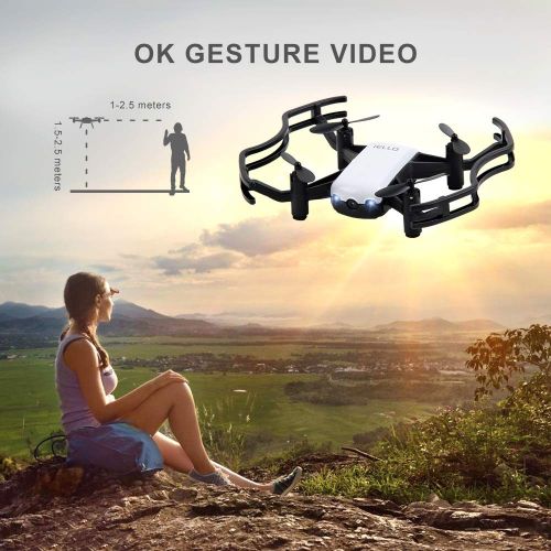  XHH Drone with Camera Live Video and Quadcopter with Adjustable Wide-Angle WiFi Camera - Follow me to Keep The Smart Battery Long Control Range
