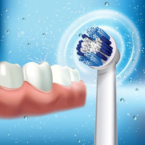  XHH Electric Toothbrush, Battery Electric Toothbrush Oral Hygiene Dental Rotating Toothbrush Head Child Adult Dental whitening Cleaner