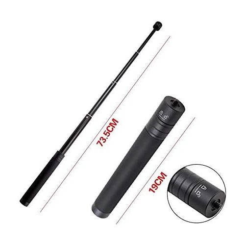  XIANYUNDIAN-HAT XIANYUNDIAN Tech Extention Reach Pole Rod Adjustable Compatible with G6 G6P DJI OSMO Mobile 2 Zhiyun Smooth 4 Q Handheld Gimbal Accessory Camera Tripods (Color : Black)
