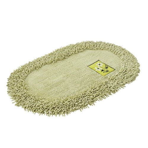  XIAOAI HOME Simple Modern Cotton Chenille Cloth Embroidery Thickening Absorbent Oval Non-Slip mats Door mats Bathroom rugss 23 x 35 inch Approx