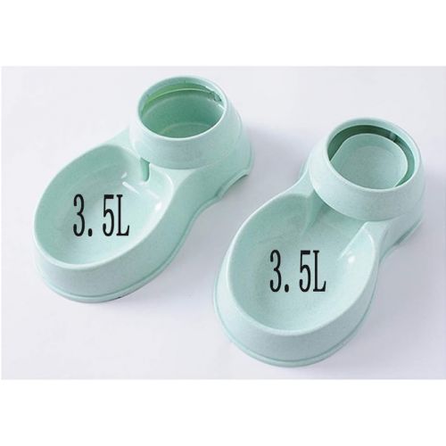  XIAOAN Dog Bowl pet Supplies Multi-Function Automatic Drinking Water pet Feeder Two Bowls can be Used Separately(3.5L)