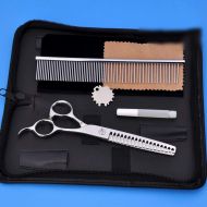 XIAOF-Shears Hairdressing Tool 7.0 Inch Fish Bone Pet Scissors, Dog Scissors Hair Clipper,Pet Grooming Scissors Tool Scissors (Color : Silver)