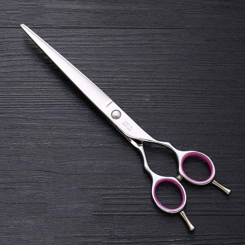  XIAOF-Shears Hairdressing Tool 7.5-inch Pet Grooming Flat Shears,Double-tipped Pet Scissors 440C Stainless Steel Pet Grooming Tools Scissors (Color : Silver)