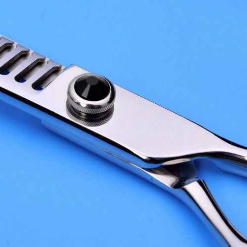  XIAOF-Shears Hairdressing Tool 8-inch Fish Bone Pet Scissors, High-end Pet Hair Scissors,Stainless Steel Pet Hair Scissors Scissors (Color : Silver)