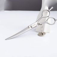 XIAOF-Shears Hairdressing Tool 6.5 Inch Stainless Steel Pet Scissors, Dog Shape Warping Machete Stainless Scissors (Color : Silver)