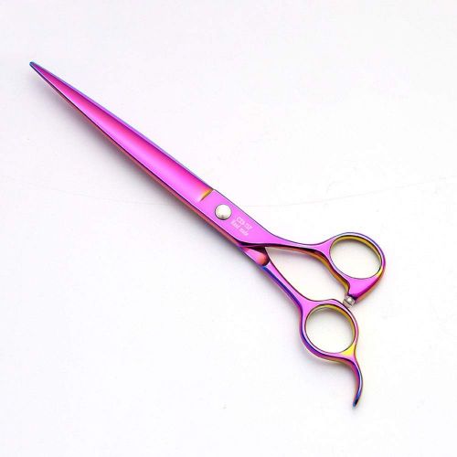  XIAOF-Shears Hairdressing Tool 7.5 Inch High-end Pet Scissors Stainless Steel Dog Hairdressing Scissors Scissors (Color : Colors)