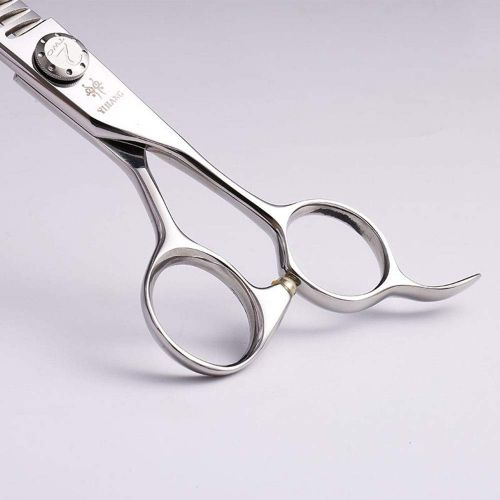  XIAOF-Shears Hairdressing Tool 7.0 inch pet scissors, stainless steel pet groomer thinning scissors,high-end dog grooming scissors Scissors (Color : Silver)