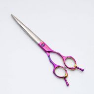 XIAOF-Shears Hairdressing Tool 7-inch Professional Pet Scissors,Haircuts for Dogs, Hairdressing Tools for Beauticians Scissors (Color : Pink)