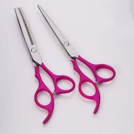 XIAOF-Shears Hairdressing Tool 6 Inch Pink Pet Scissors, Stainless Steel Pet Scissors Tools Set Scissors (Color : Pink)