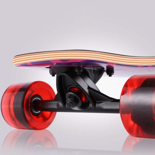  XIAOJIE Skateboard Long Board Anfaenger Double Kick Skill Ahorn Deck
