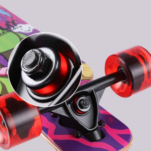  XIAOJIE Skateboard Long Board Anfaenger Double Kick Skill Ahorn Deck