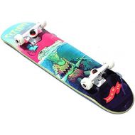 XIAOJIE Skateboard Longboard Erwachsene Kinder Skateboard Maple Deck Doppelte Trittfahigkeiten