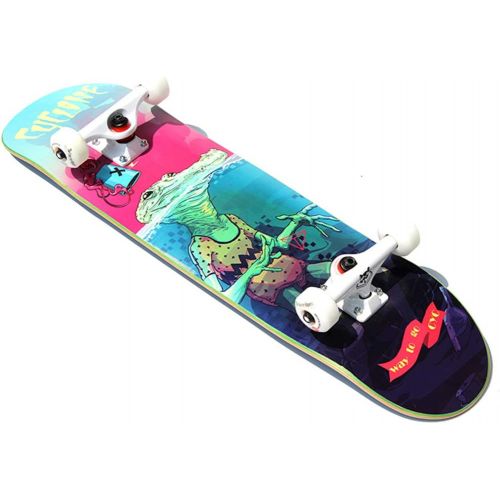  XIAOJIE Skateboard Longboard Erwachsene Kinder Skateboard Maple Deck Doppelte Trittfahigkeiten