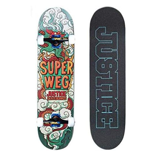  XIAOJIE Skateboard Deck Erwachsene Kinder Doppelte Tritt-Fahigkeit Skateboard Maple Deck