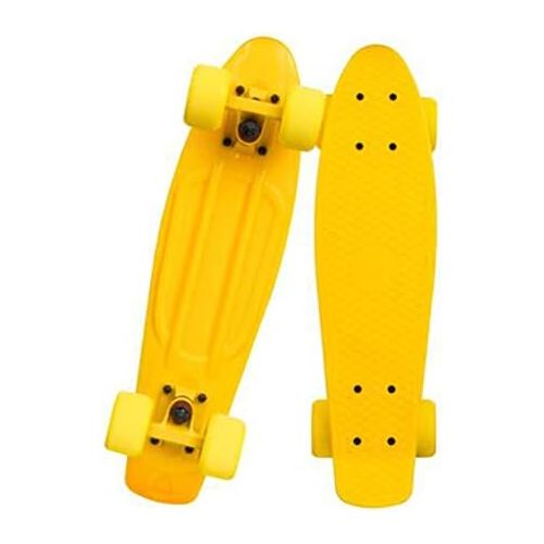  XIAOJIE Mini Cruiser Skateboard Erwachsene Kinder Double Kick Tips Skateboard Kunststoffdeck