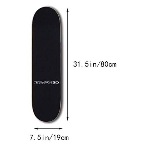  XIAOJIE Skateboard Deck Erwachsene Kinder Doppelte Tritt-Fahigkeit Skateboard Maple Deck