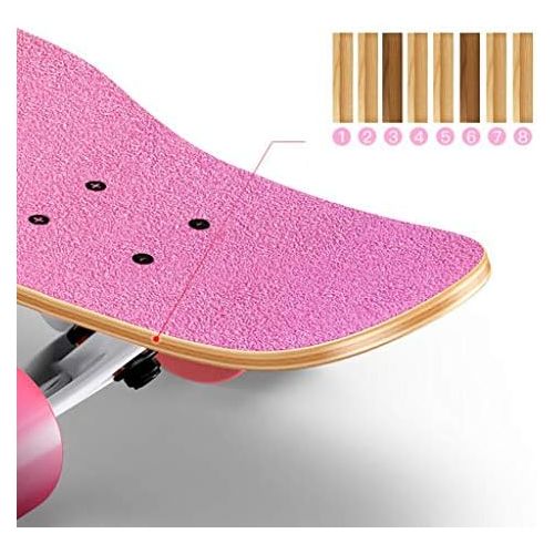  XIAOJIE Skateboard Deck Finish Erwachsene Kinder Double Kick Skill Skateboard Maple Deck