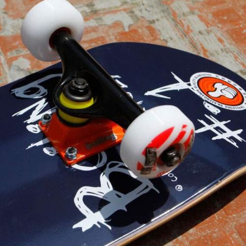  XIAOJIE DurchfueHren Erwachsene KindskateboarddeckdoppeltrittfaHigkeitskateboard-Ahorndeck