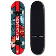 XIAOJIE Schliessen Sie Erwachsene Kinder-Skateboard-Deck-Doppeltritt-Fahigkeit Skateboard-Ahorndeck ab