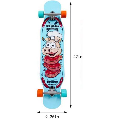  XIAOJIE Skateboard Komplette Anfanger-Doppeltrick-Skateboard-Ahorndeck