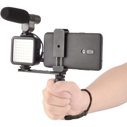  XIAOMINDIAN-HAT XIAOMINDIAN 2in1 Portable Action Camera+Smartphone Stabilizer Mount Hand Grip Video Vlogging Kit Phone Handle Holder Suitable for GoPro 8/7/6/5 Suitable for DJI Camera Accessories