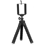 XIAOMINDIAN-HAT XIAOMINDIAN Mini Tripod Portable Flexible Sponge Octopus Stand Mount Compatible with GoPro Mobile Phone Smartphone Camera Holder Clip Stand Tripod Camera Mount (Color : Black Set)