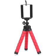 XIAOMINDIAN-HAT XIAOMINDIAN Mini Tripod Portable Flexible Sponge Octopus Stand Mount Compatible with GoPro Mobile Phone Smartphone Camera Holder Clip Stand Tripod Camera Mount (Color : Red Set)