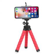 XIAOMINDIAN-HAT XIAOMINDIAN Red Flexible Octopus Tripod for GoPro 8 7 5 Black Xiaomi Yi 4K Sjcam DSLR with Phone Clip Tablet Stand Mount for Mobile Phone Camera Mount (Color : Red)