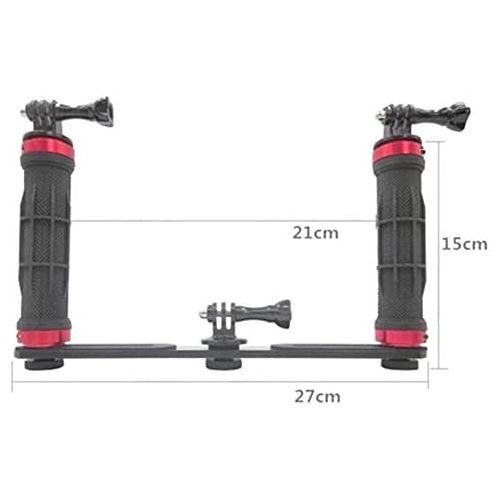  XIAOMINDIAN-HAT XIAOMINDIAN Handheld Handle Hand Grip Stabilizer Rig Underwater Scuba Diving Dive Tray Mount/LED Light for Gopro SJCAM Smartphone Camera Accessories Camera Mount (Color : Kit 2)