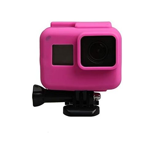  XIAOMINDIAN-HAT XIAOMINDIAN Anti-Scratch Silicon Gel Camera Protective Case Cover Shell Housing for Gopro Hero 5/6/7 Action Camera Accessories Camera Mount (Colour : Rose red)