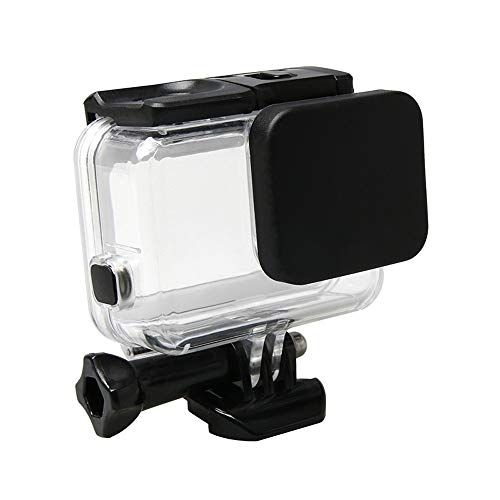  XIAOMINDIAN-HAT XIAOMINDIAN Lens Caps Protective Case Lens Cover Caps for GoPro Hero 7 6 5 Black Waterproof Case Housing Lens Cover for Go Pro Hero 7 Protection Frame