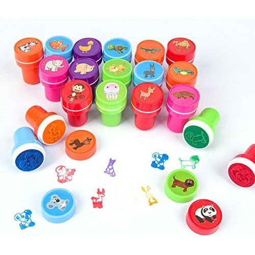  [아마존 핫딜]  [아마존핫딜]XIAOYAO Stempel Kinder Set 26 Stueck, Selbstfarbende Stempelset Tiere ab 2 Jahre