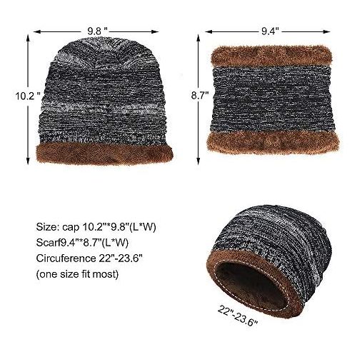  [아마존 핫딜] [아마존핫딜]XIAOYAO Wintermuetze Herren Warm Beanie Muetzen Strickmuetze mit Fleecefutter