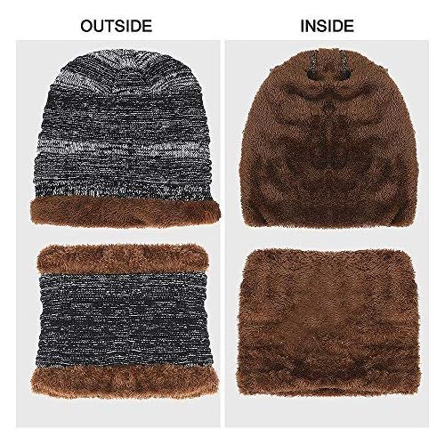  [아마존 핫딜] [아마존핫딜]XIAOYAO Wintermuetze Herren Warm Beanie Muetzen Strickmuetze mit Fleecefutter