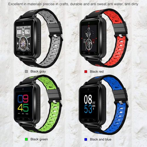  XIAYU 4g Smart Watch Fitness Tracker, Heart Rate Monitor Support Nano Sim Card Video Call Built-in High-Definition Camera Ip67 Waterproof,Red