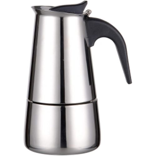  XIBLISS Stainless Steel Espresso Maker, Stovetop Espresso Maker, Coffee Maker, Moka Pot, 200ml/4 cup (espresso cup=50ml), Classic Cafe Maker, suitable for induction cookers