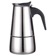 [아마존베스트]XIBLISS Stainless Steel Espresso Maker, Stovetop Espresso Maker, Coffee Maker, Moka Pot, 200ml/4 cup (espresso cup=50ml), Classic Cafe Maker, suitable for induction cookers