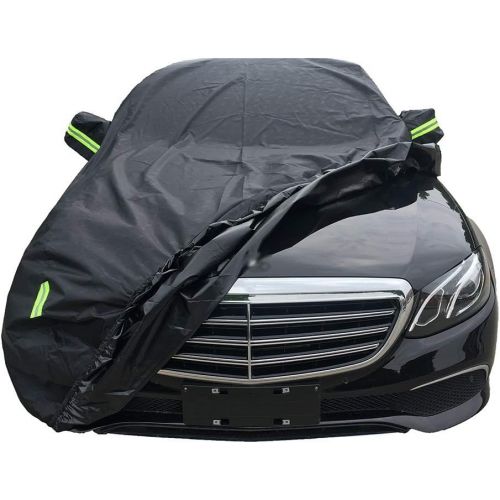  XINGP-Car Cover Car Cover Compatible with Mercedes-Benz C-Class C180 C200 C260 C300 Waterproof Rain Dust UV Breathable Universal Indoor Outdoor Car Cover (Color : Black, Size : C180)