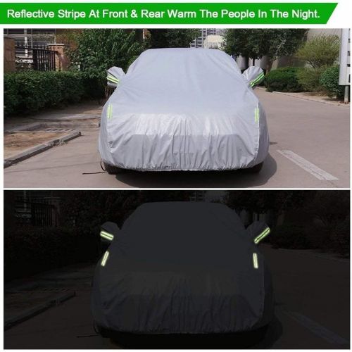  XINGP-Car Cover Car Cover Compatible with Lincoln MKZ MKS MKC MKX MKT All Weather Breathable UV Protection Waterproof Universal Full Car Cover (Size : MKC)